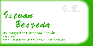 istvan beszeda business card